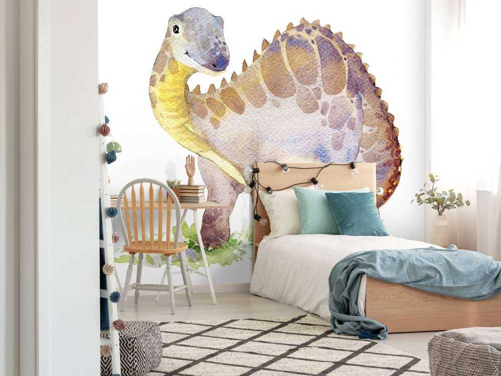 Dinosaur fra akvarell