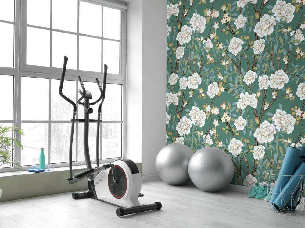 Peoner på grønn bakgrunn