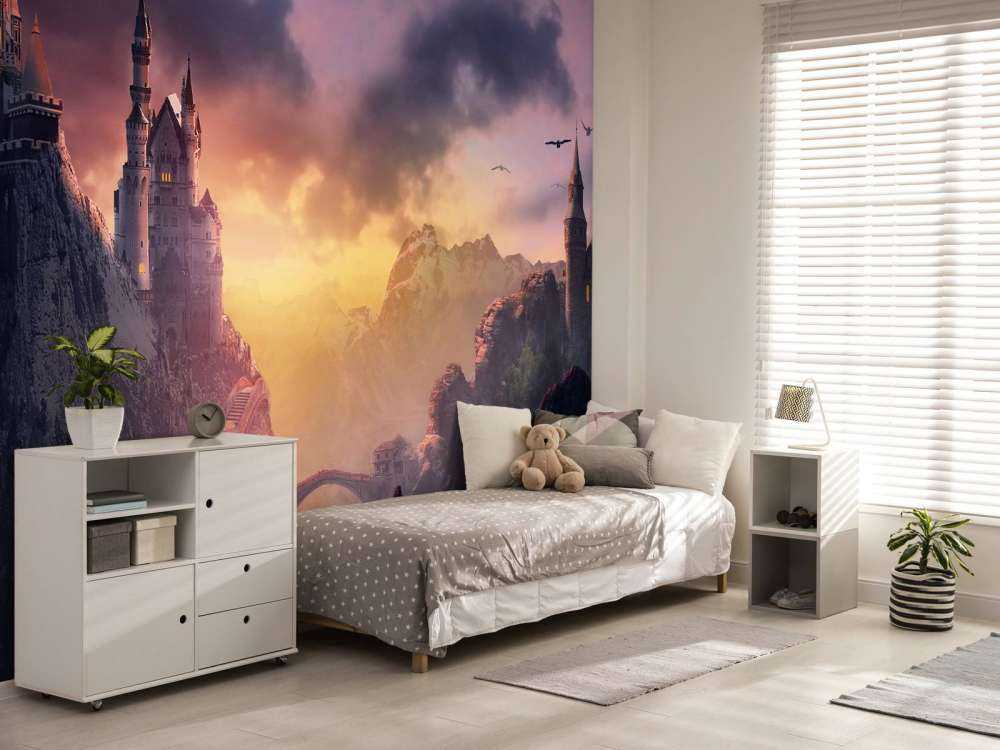 Slottet i solnedgången