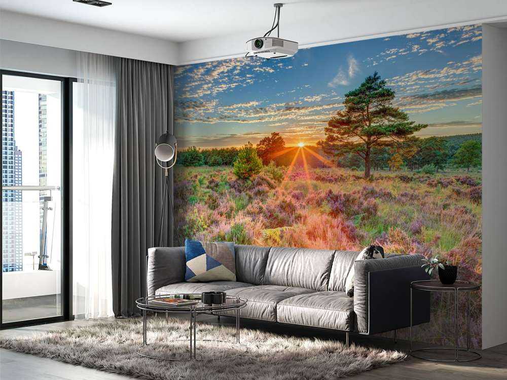 Solnedgång på landet