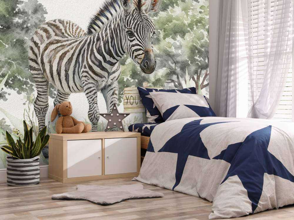 Ung zebra i det vilda