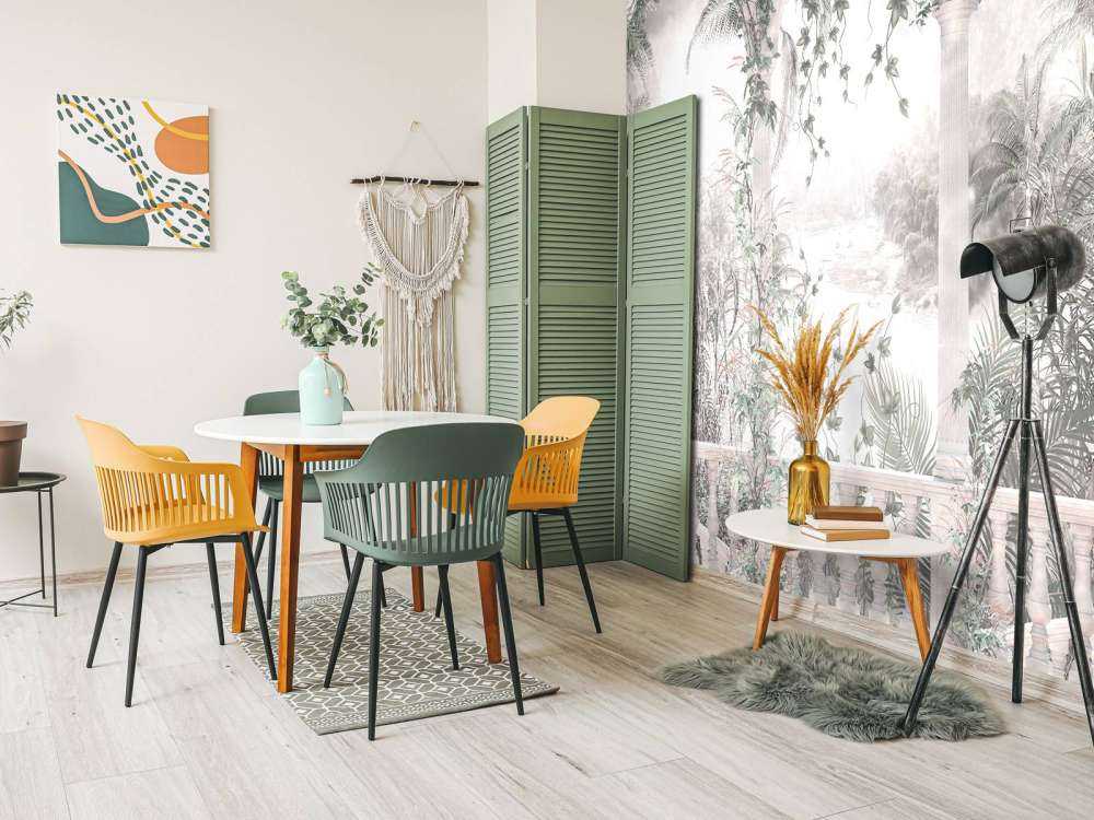 Tropiska träd och blad