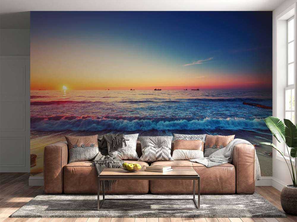 Solnedgång över havet