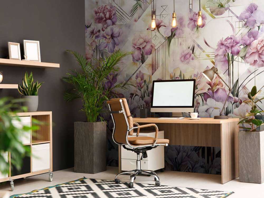 Stora akvarellirisar lila