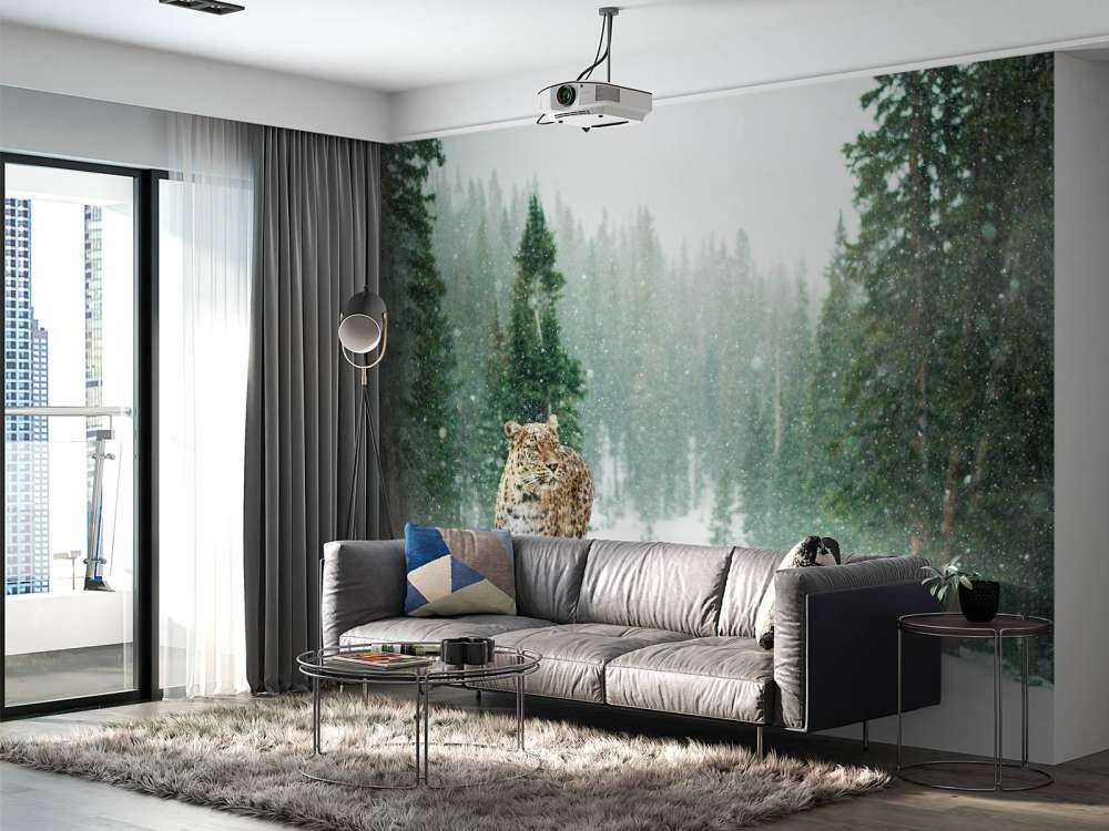 Leopard i snön