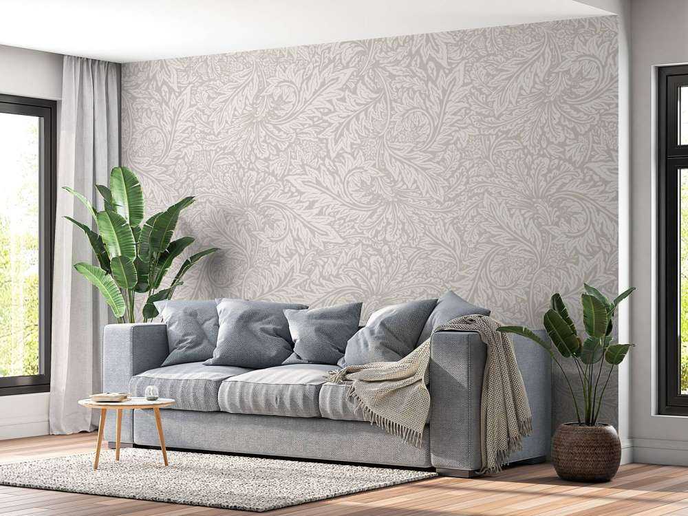 Morris Florals & Leaves - neutral beige