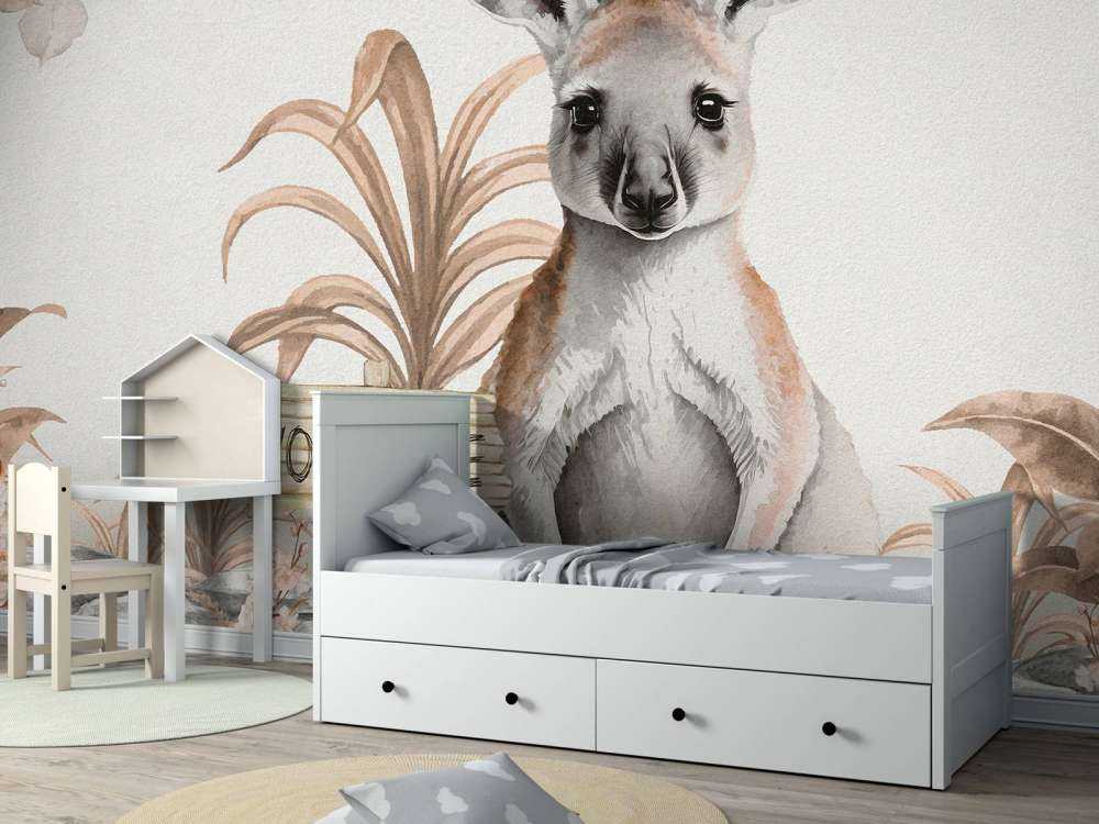 Känguruunge i djungeln taupe