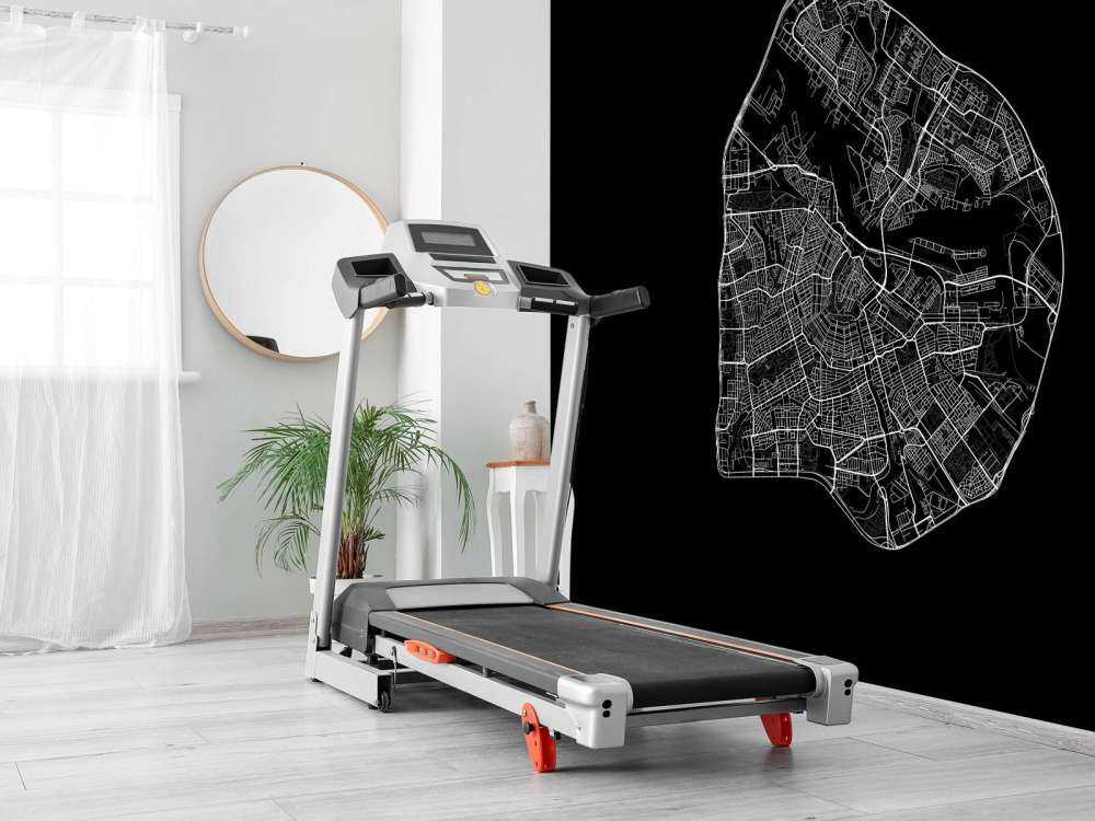 Karta över Amsterdam, svart