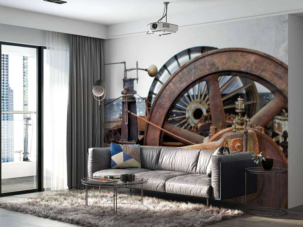 Del av en drivlina i en ångmaskin (B) 