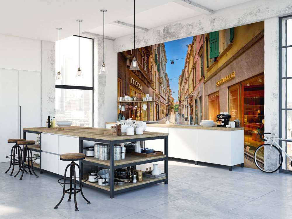 Shoppinggatan tidigt på morgonen