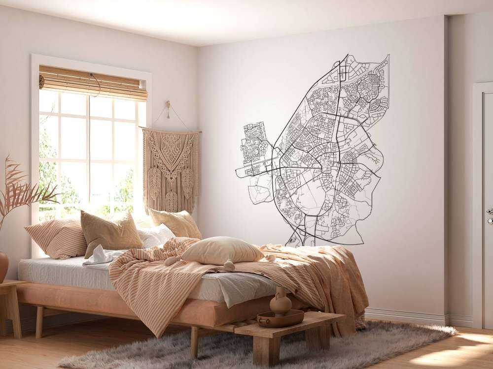 Karta över axlar, vit