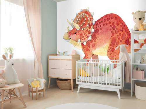 Söt Triceratops dinosaurie