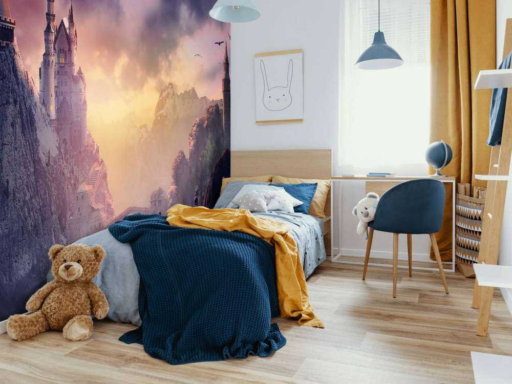 Slottet i solnedgången