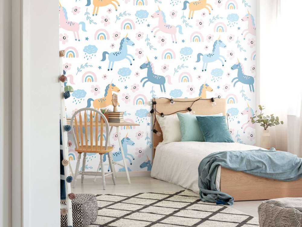 Enhörning med regnbåge