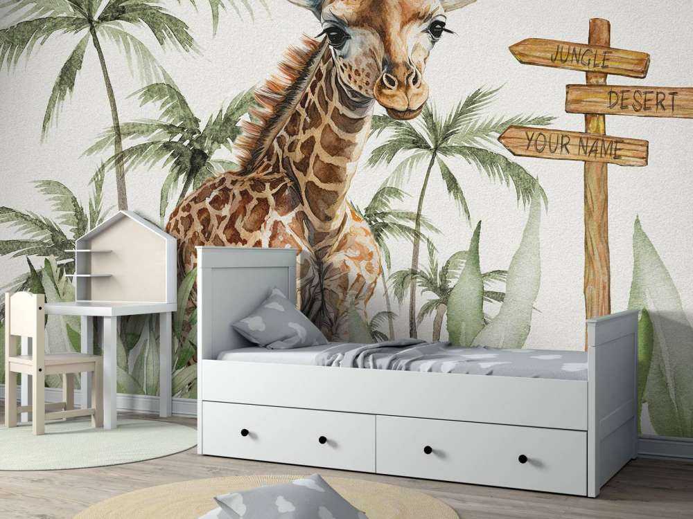 Giraffunge i djungeln