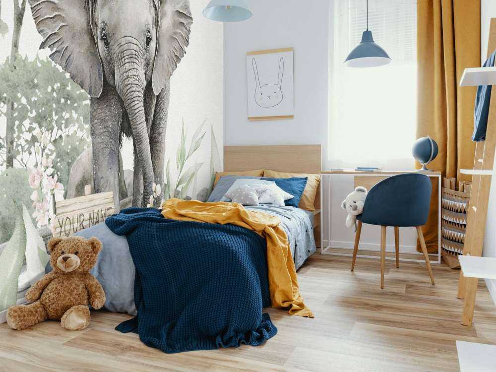 Elefant i djungeln