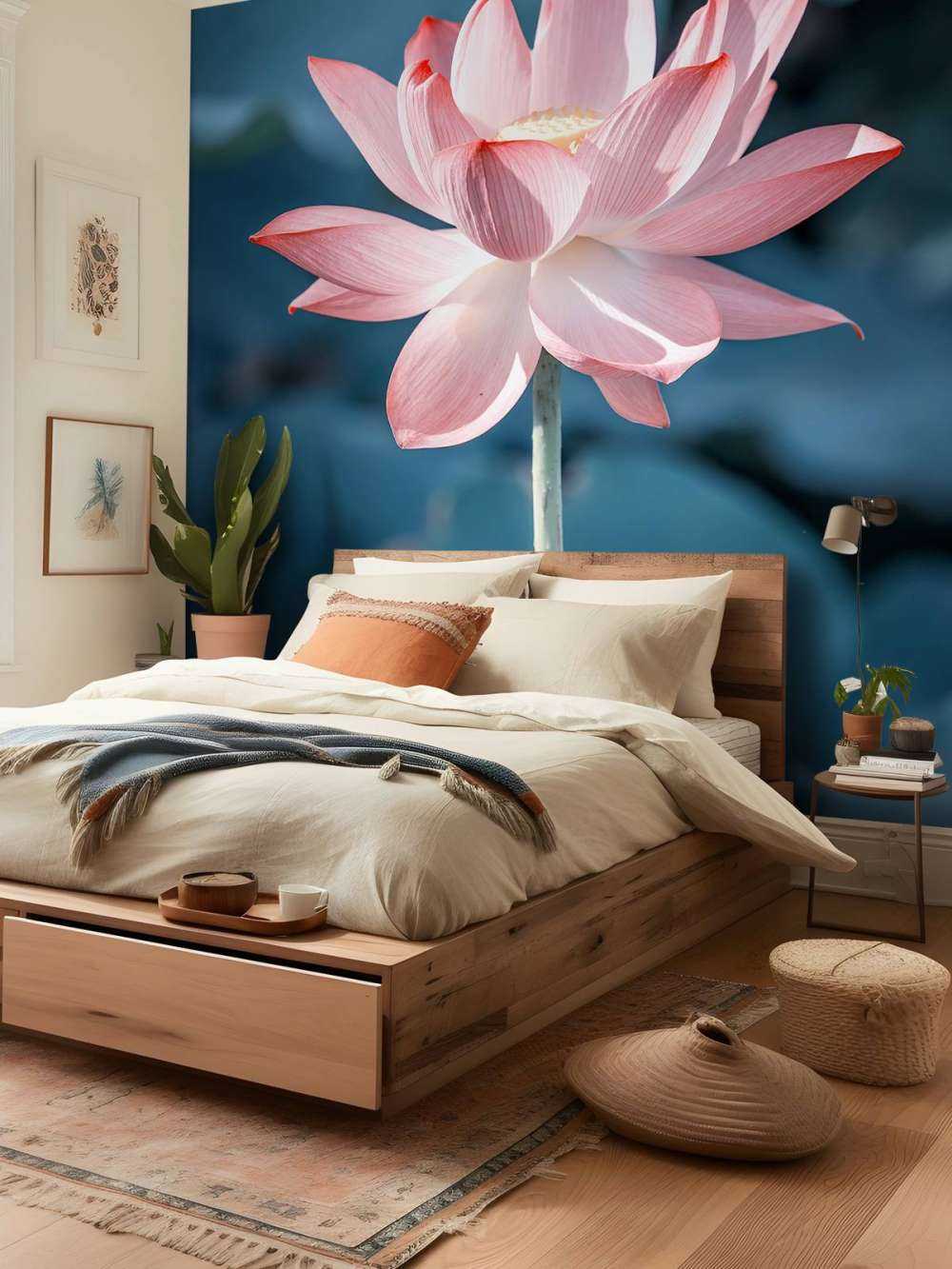 Lotusblomma ljusrosa