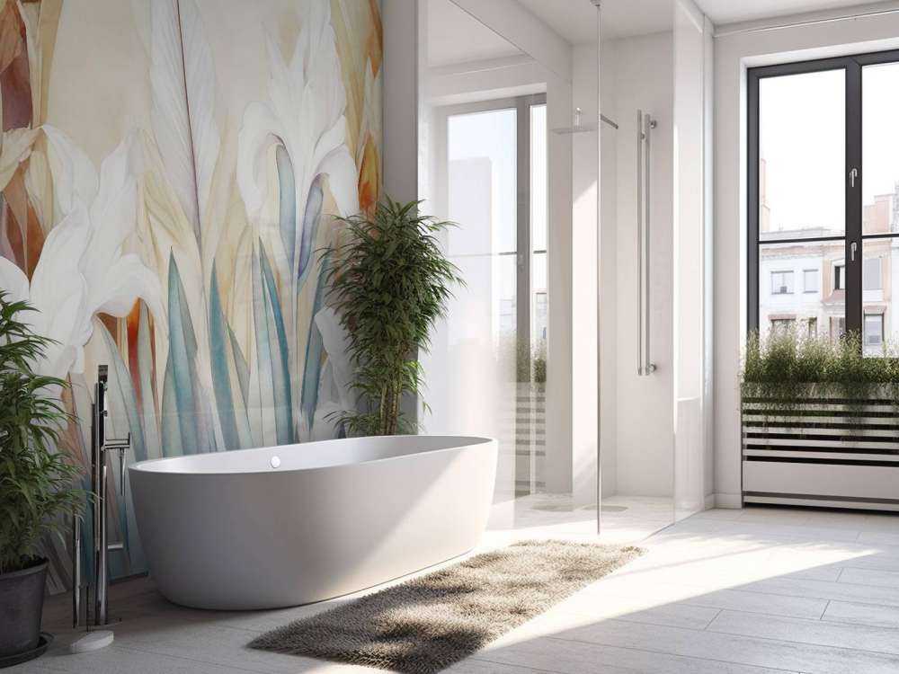 Iris vid soluppgång blå