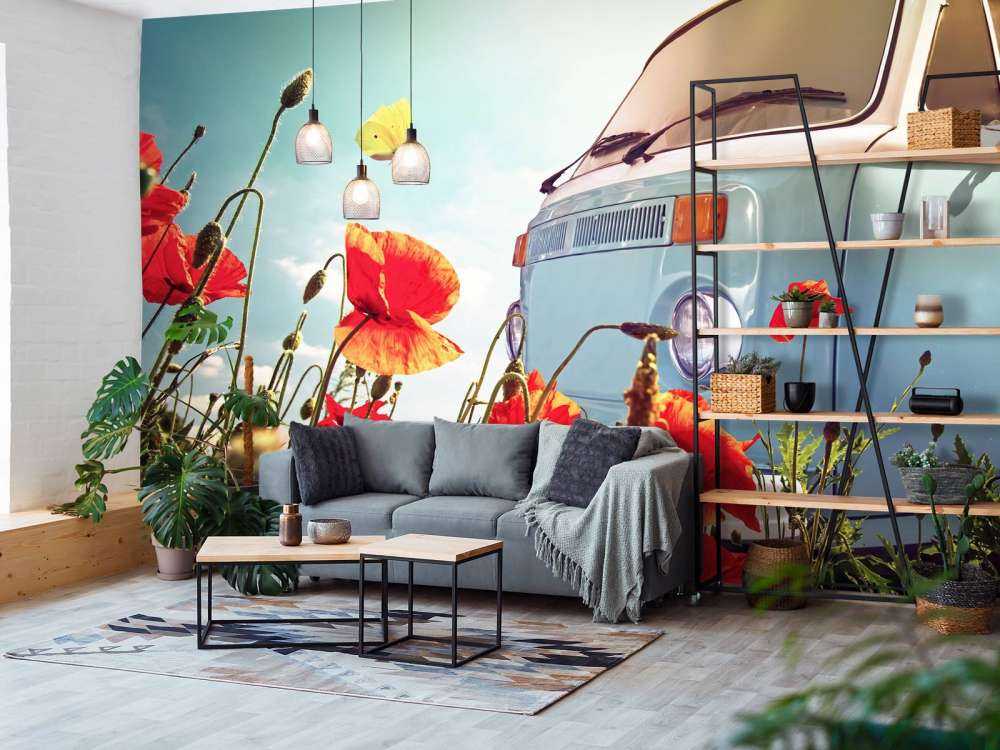 Vintage Volkswagen skåpbil