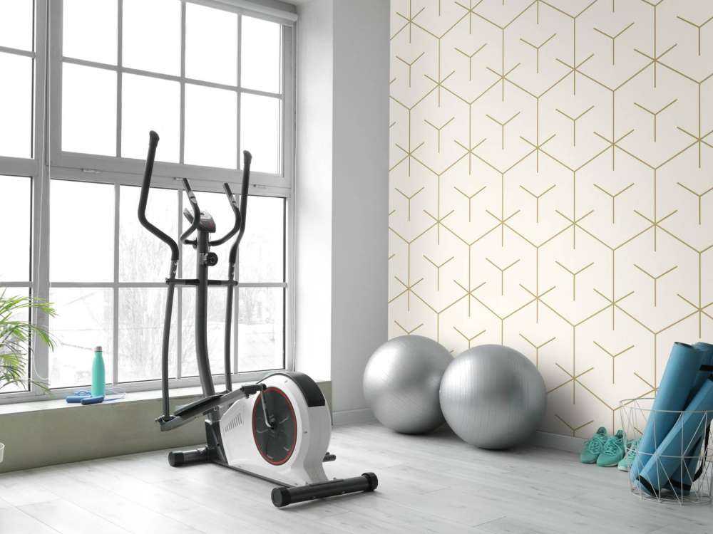 Geometriska sexhörningar, vita