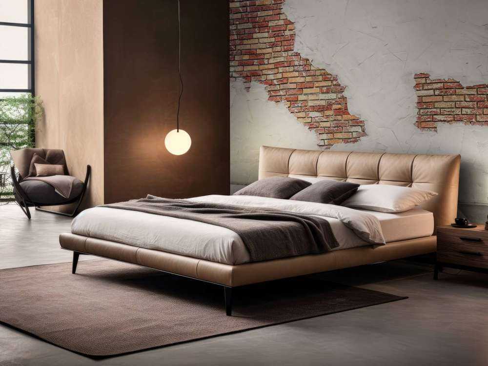 Tegelvägg med stuckatur