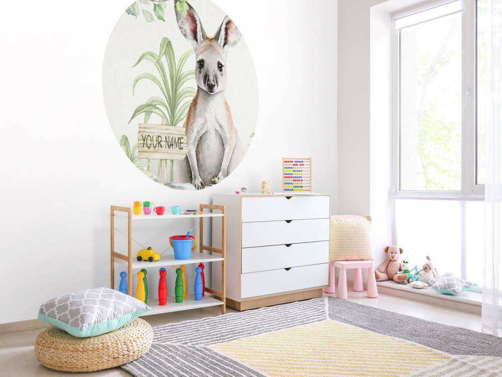 Känguruunge i djungeln