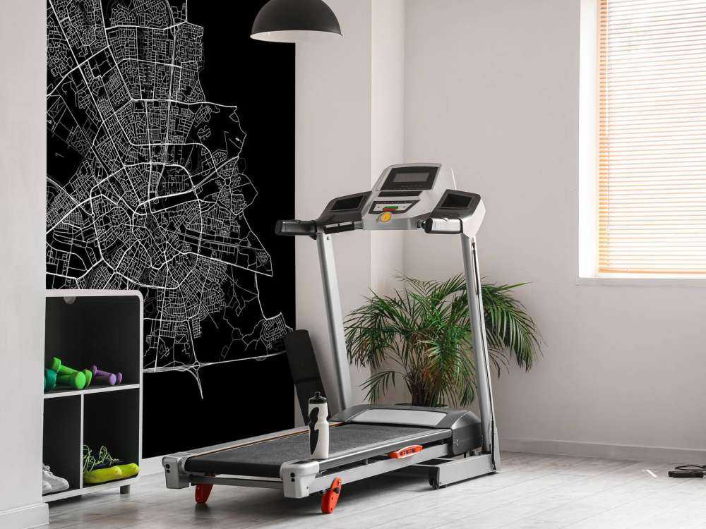 Karta över Eindhoven, svart