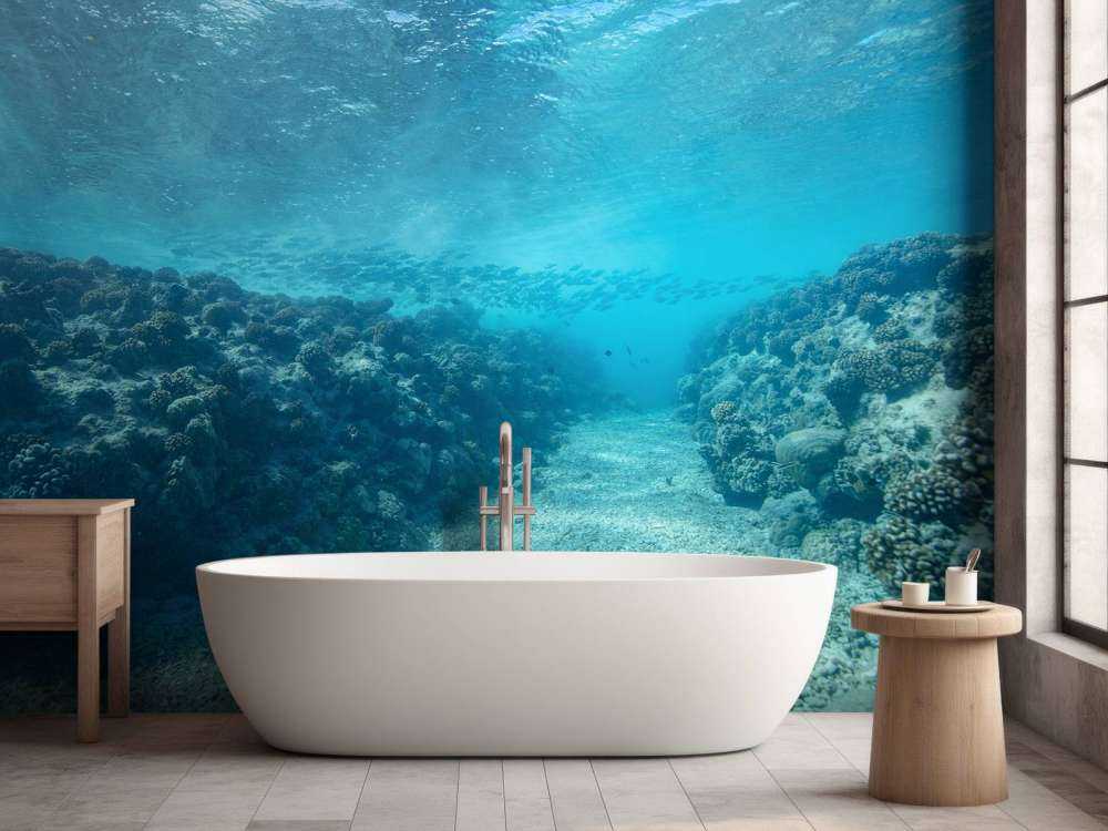 Undervattensvärld med koraller