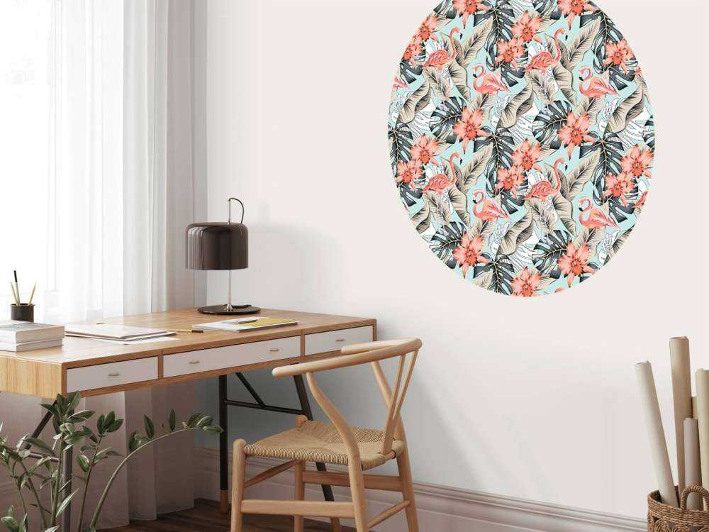 Tropisk rosa flamingo