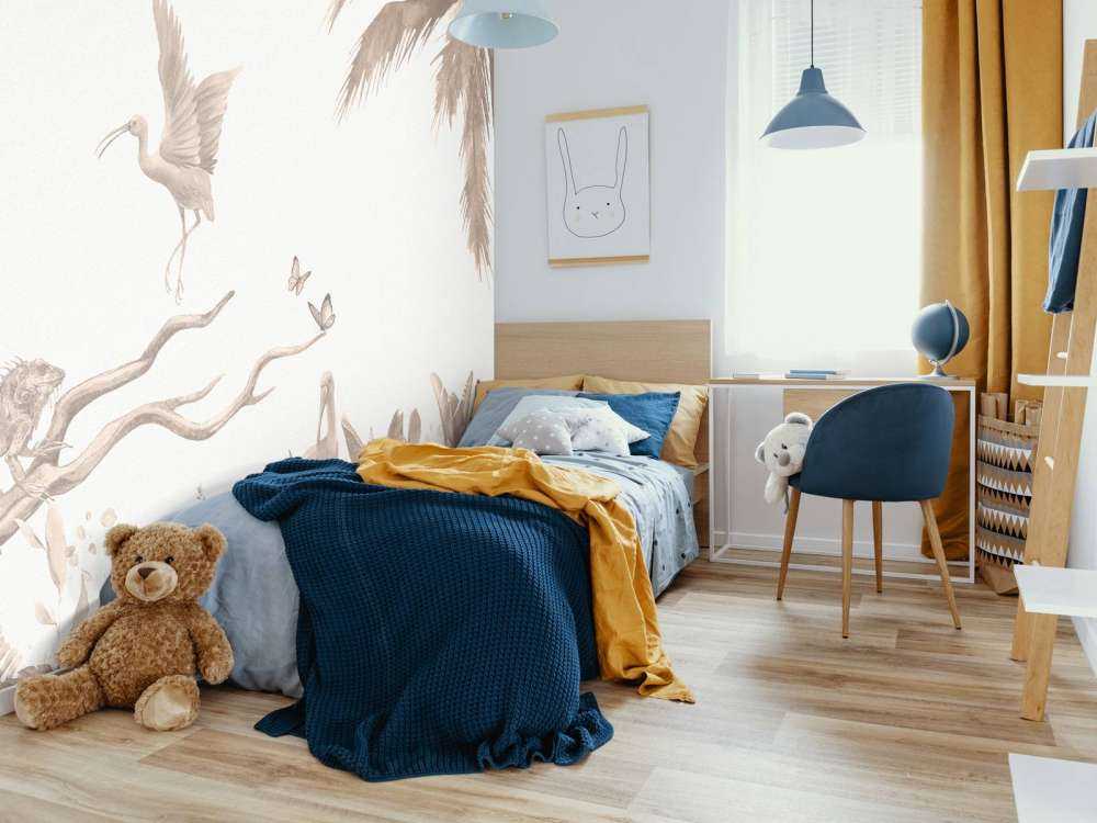 Gren med jungledyr i taupe