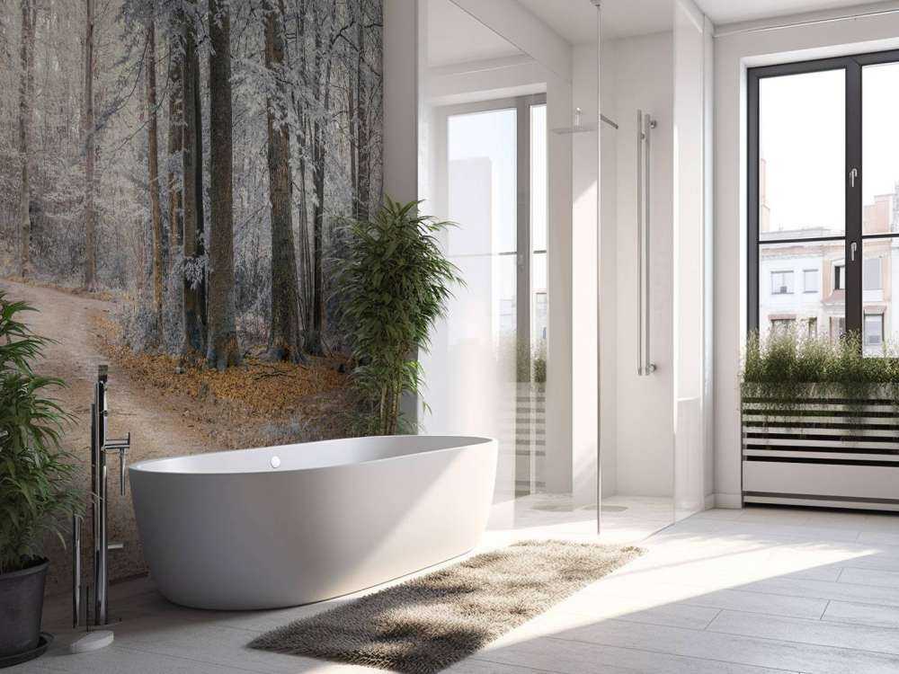 Træer med hvide blade