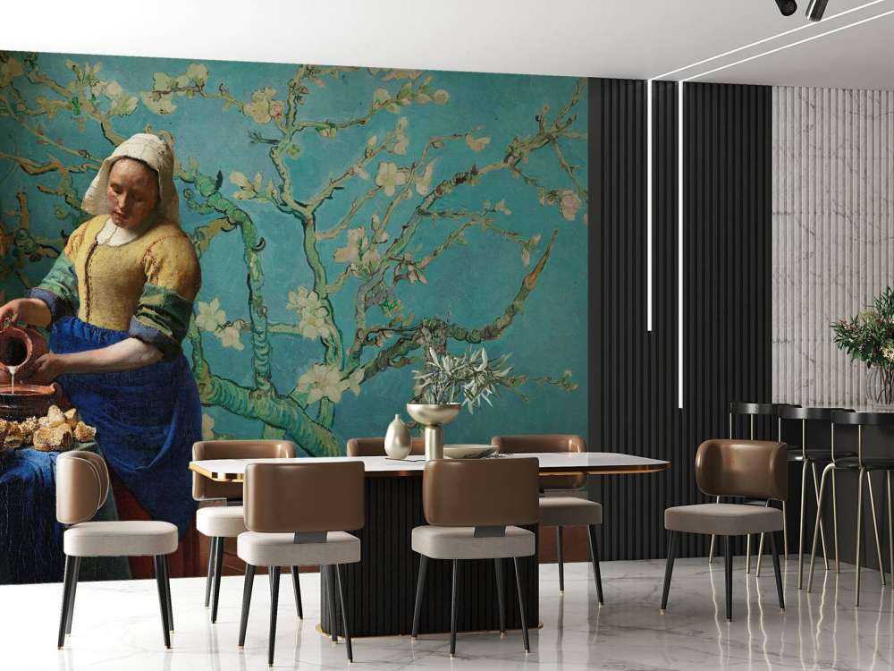 Mælkepigen og mandelblomsten