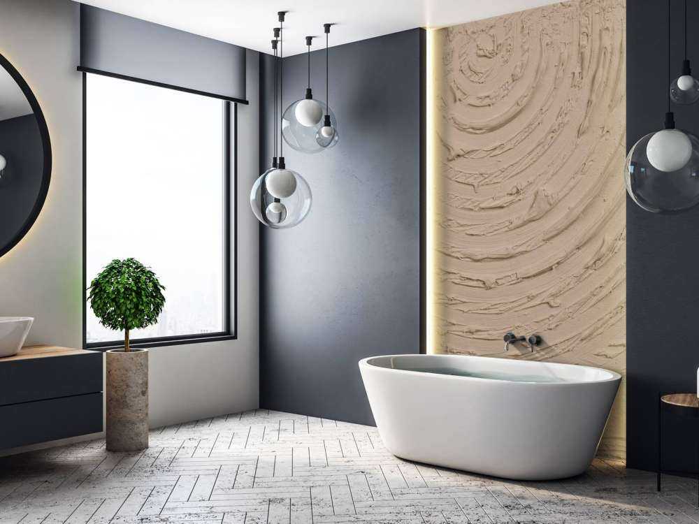 Runde former og linjer i taupe