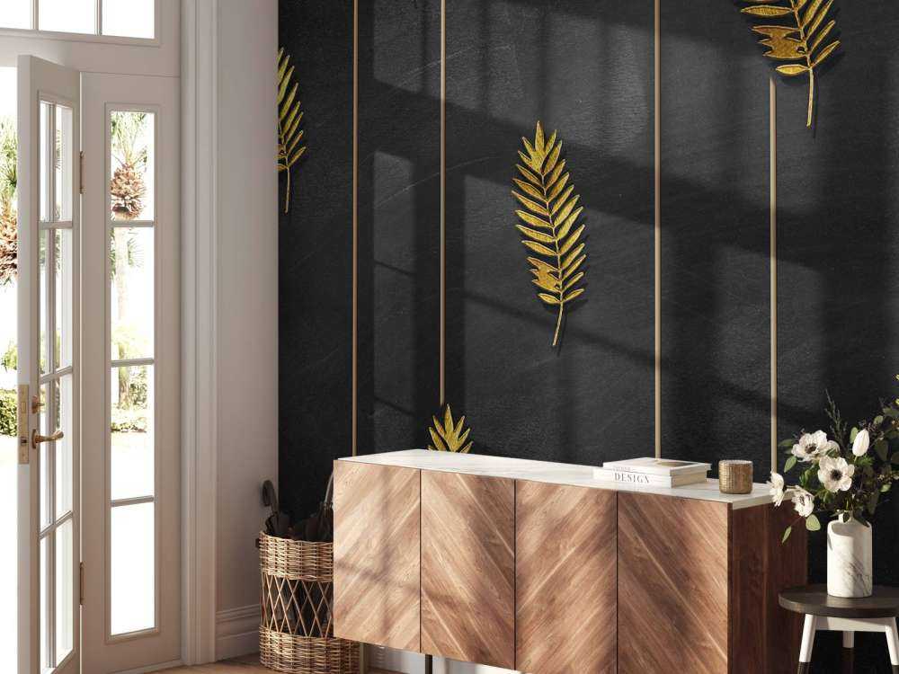 Gyldne tropiske blade