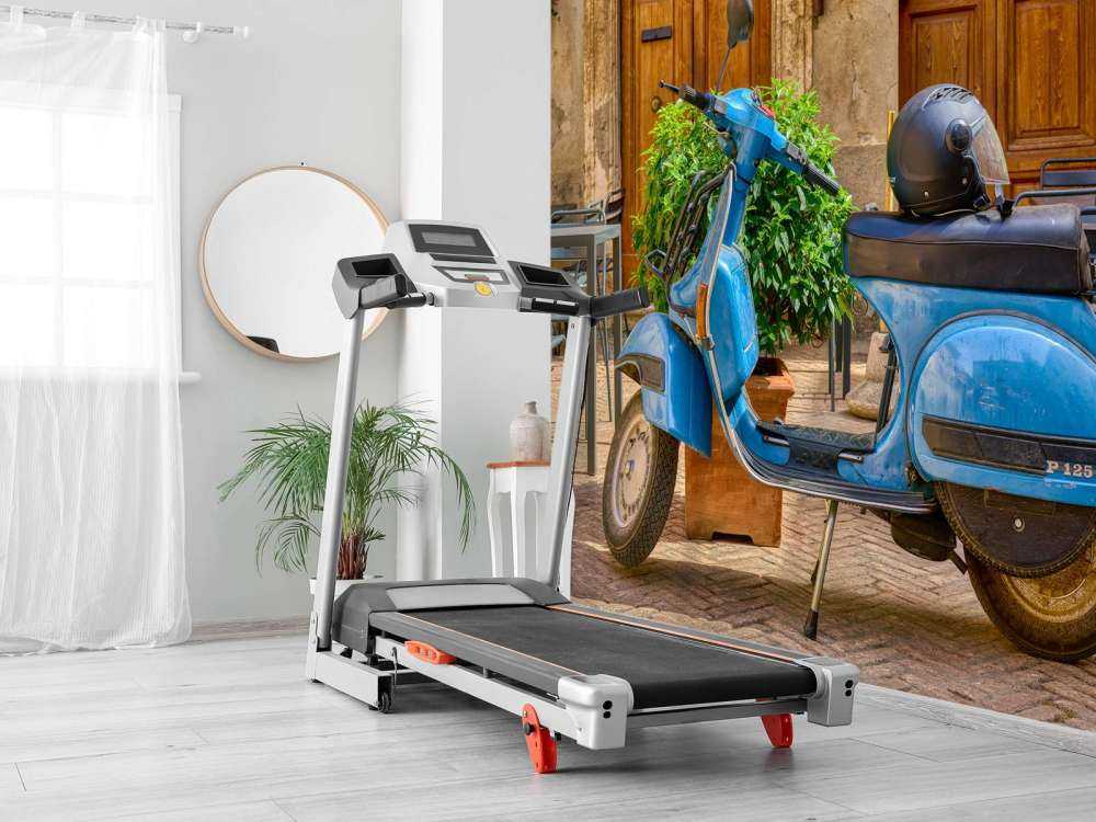 Blå scooter