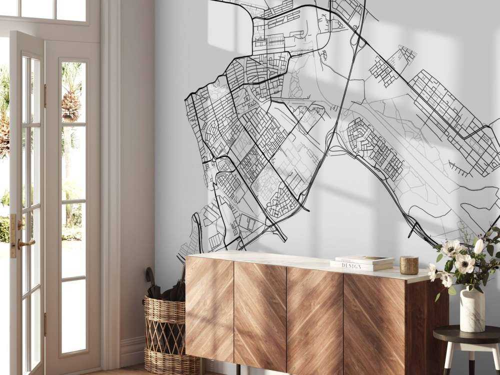 Kort Amsterdam øst, hvid