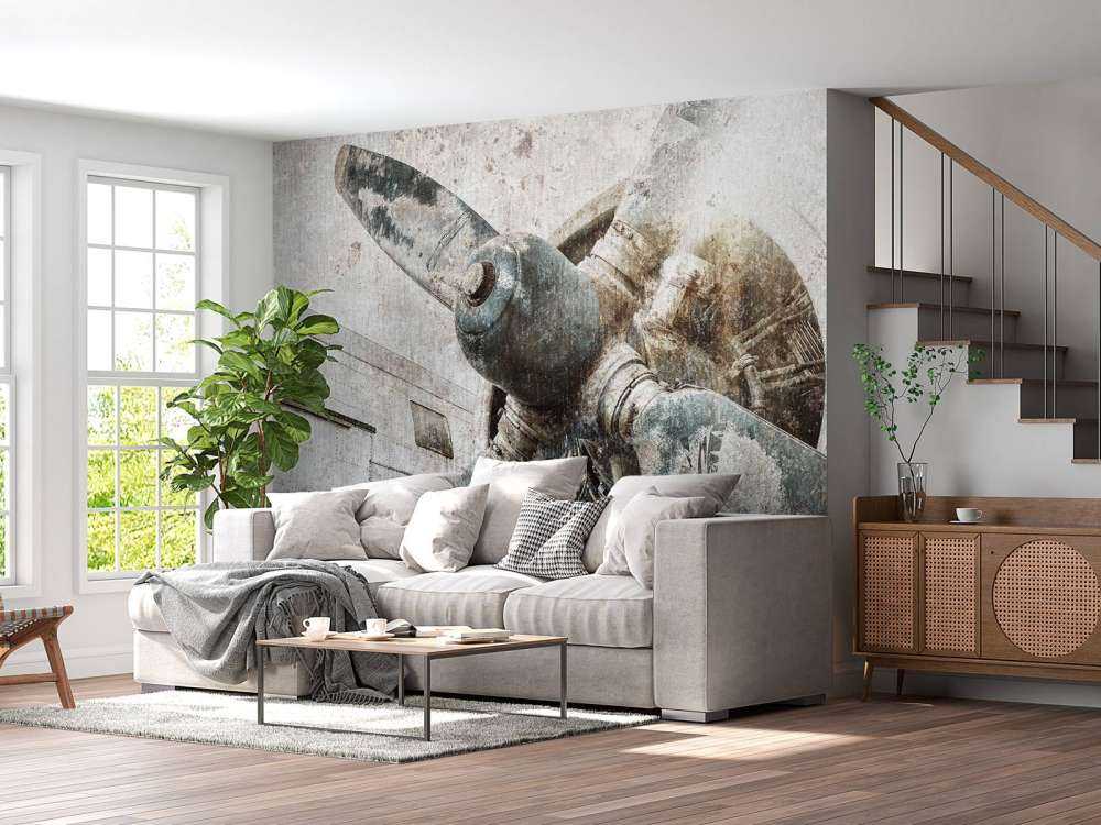 Vintage flyvemaskine motor