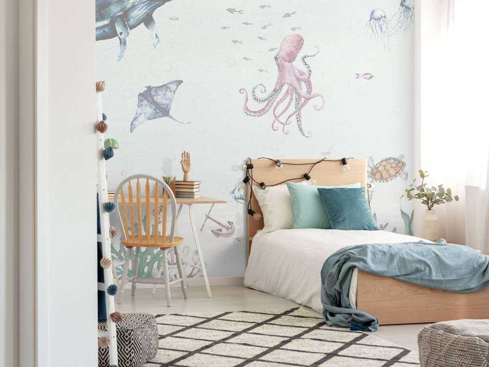 Undersøisk verden af __vandmaling