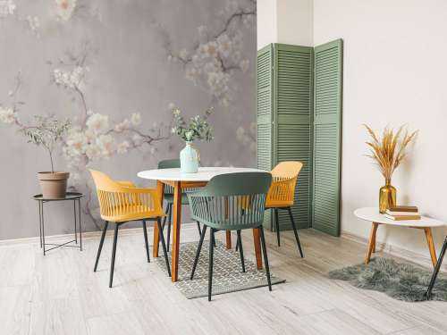 Skønne grene af blomster taupe