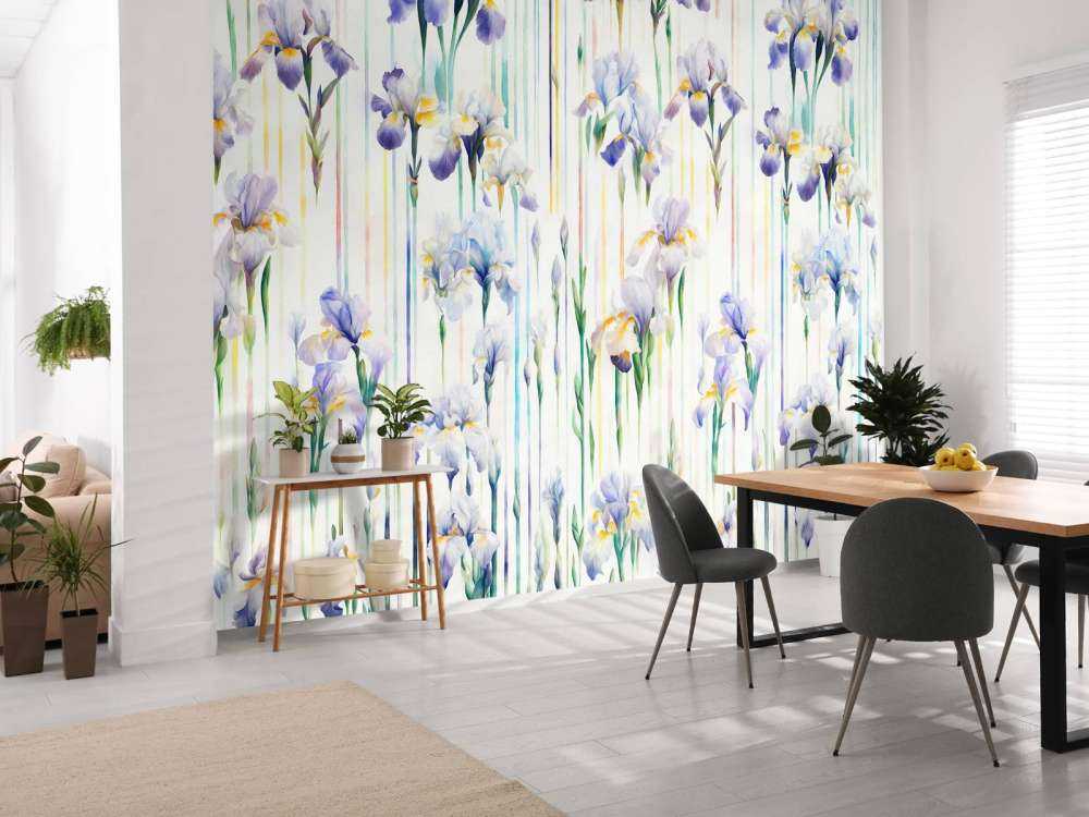 Irisser og Striber Sømløs Pastel