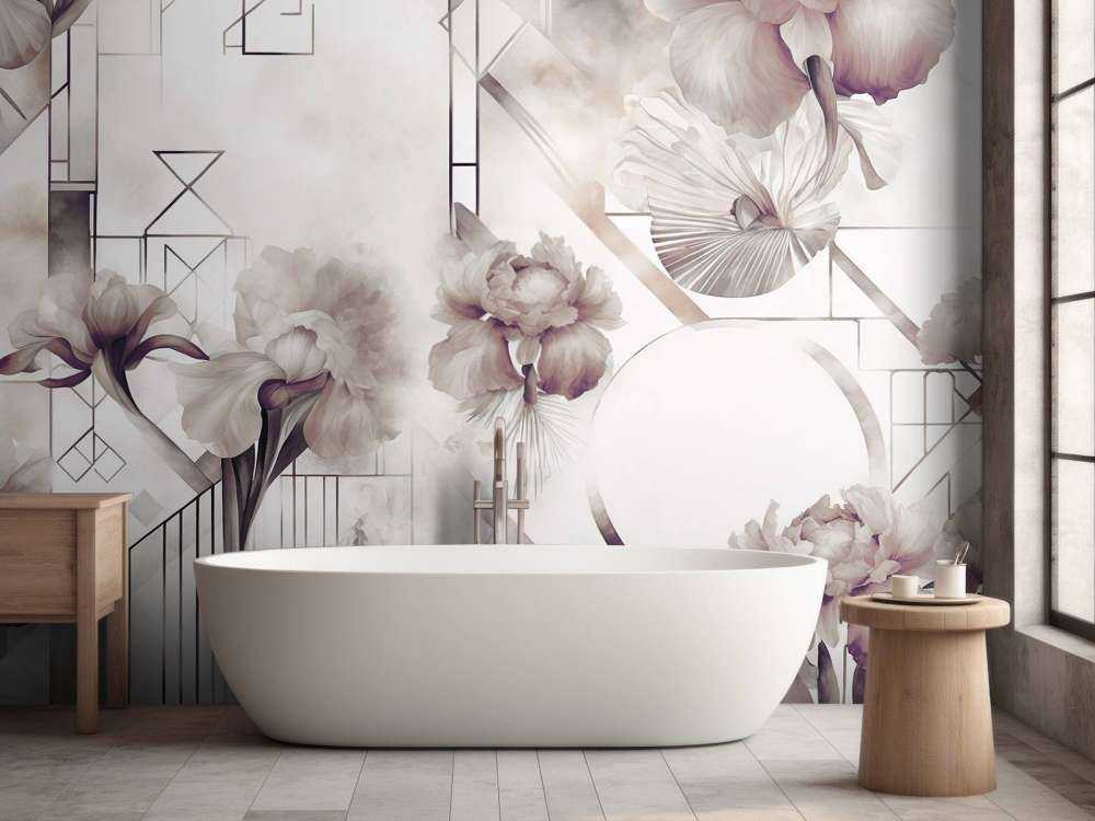 Akvarelle Geometri Brun