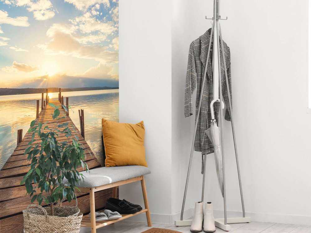 Anløbsbro ved søen