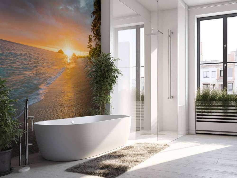 En strand på Hawaii