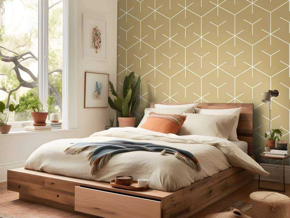 Geometriske sekskanter, guld