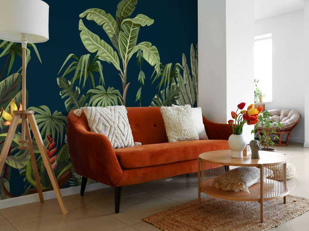 Jungleblomster og -træer