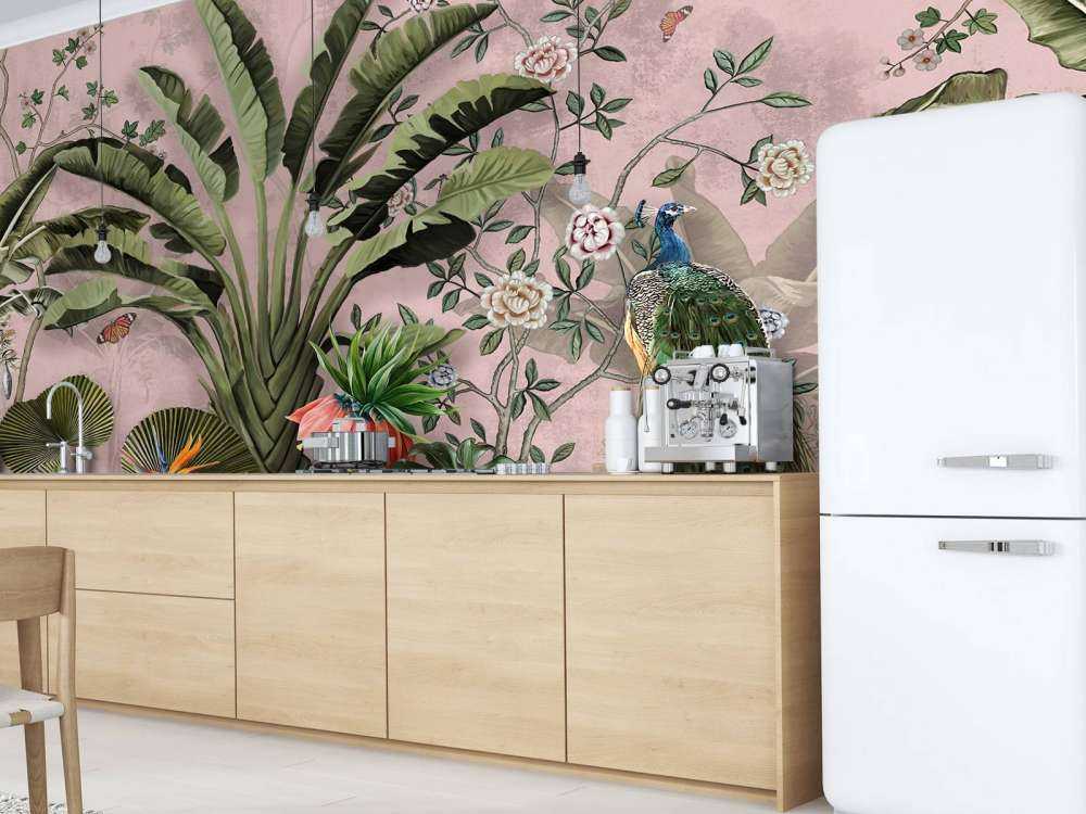 Påfugl i Tropisk Skønhed