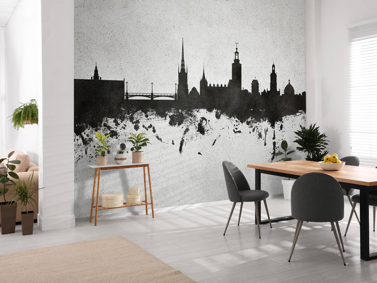 Akvarel skyline, Stockholm