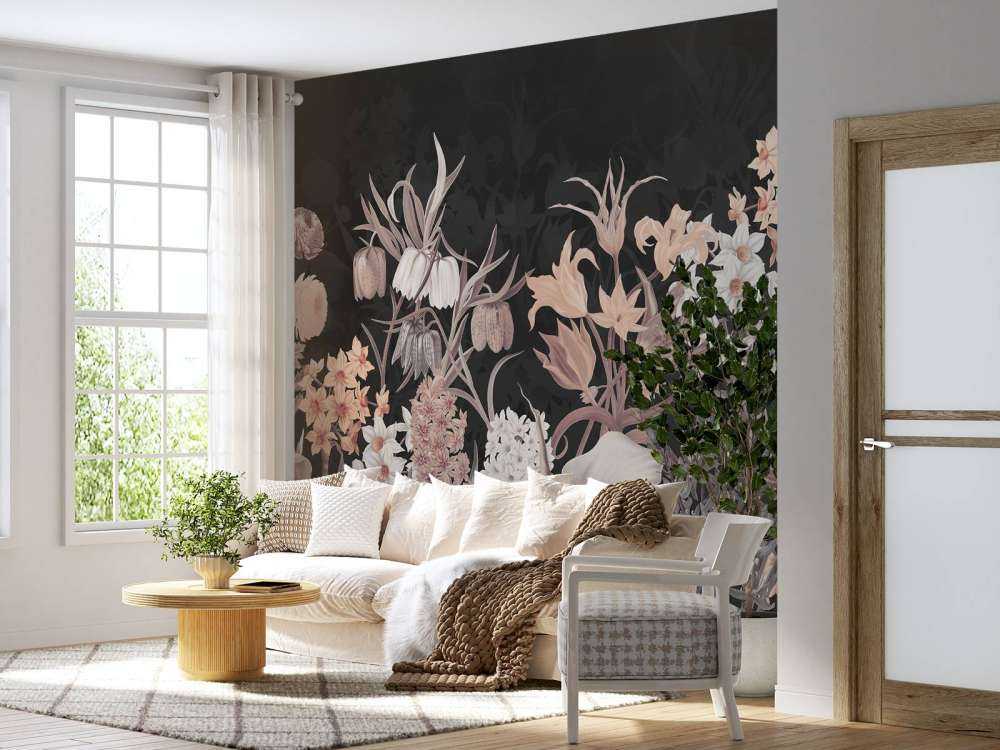 Forår Blomster - Vintage Sepia
