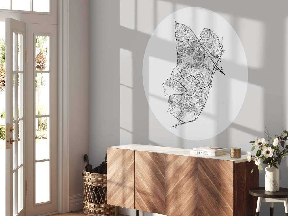 Kort over Amersfoort, hvid