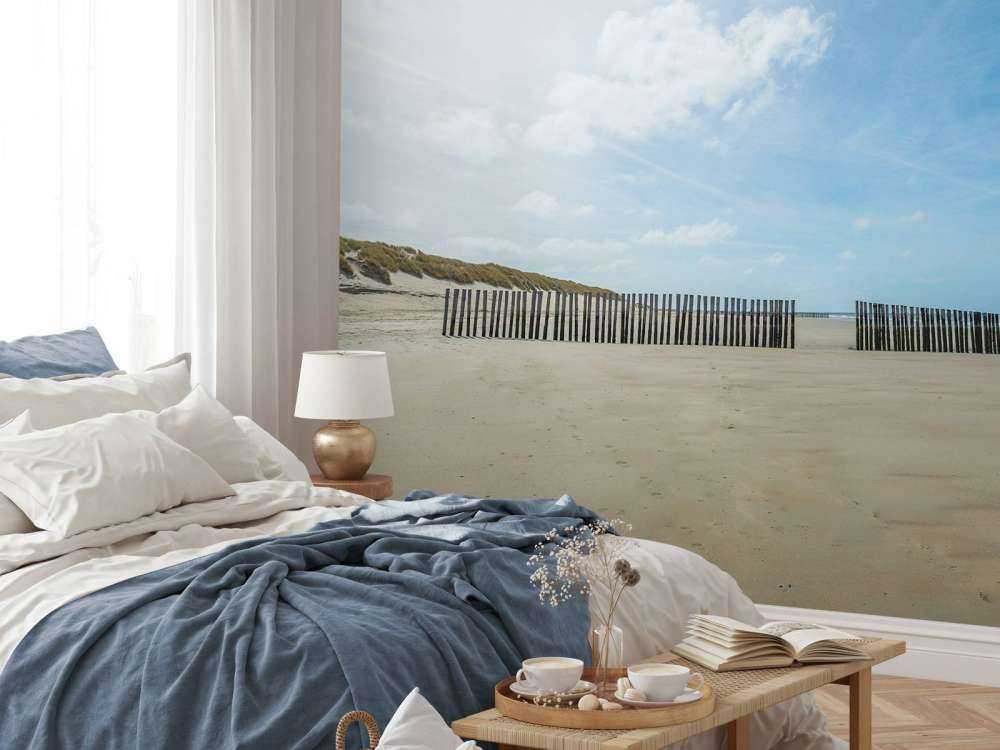 Bølgebrydere på stranden